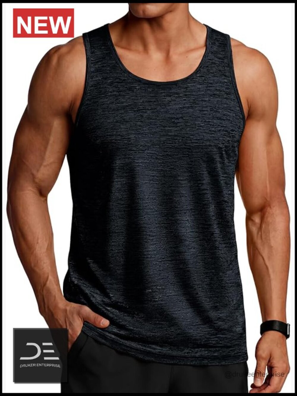 Quick Dry Sleeveless Muscle Tank Performance Gym Tee Shirt